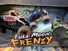 Monster Jam Full Moon Frenzy Zombie 3 Pack Collectible Toy Cars