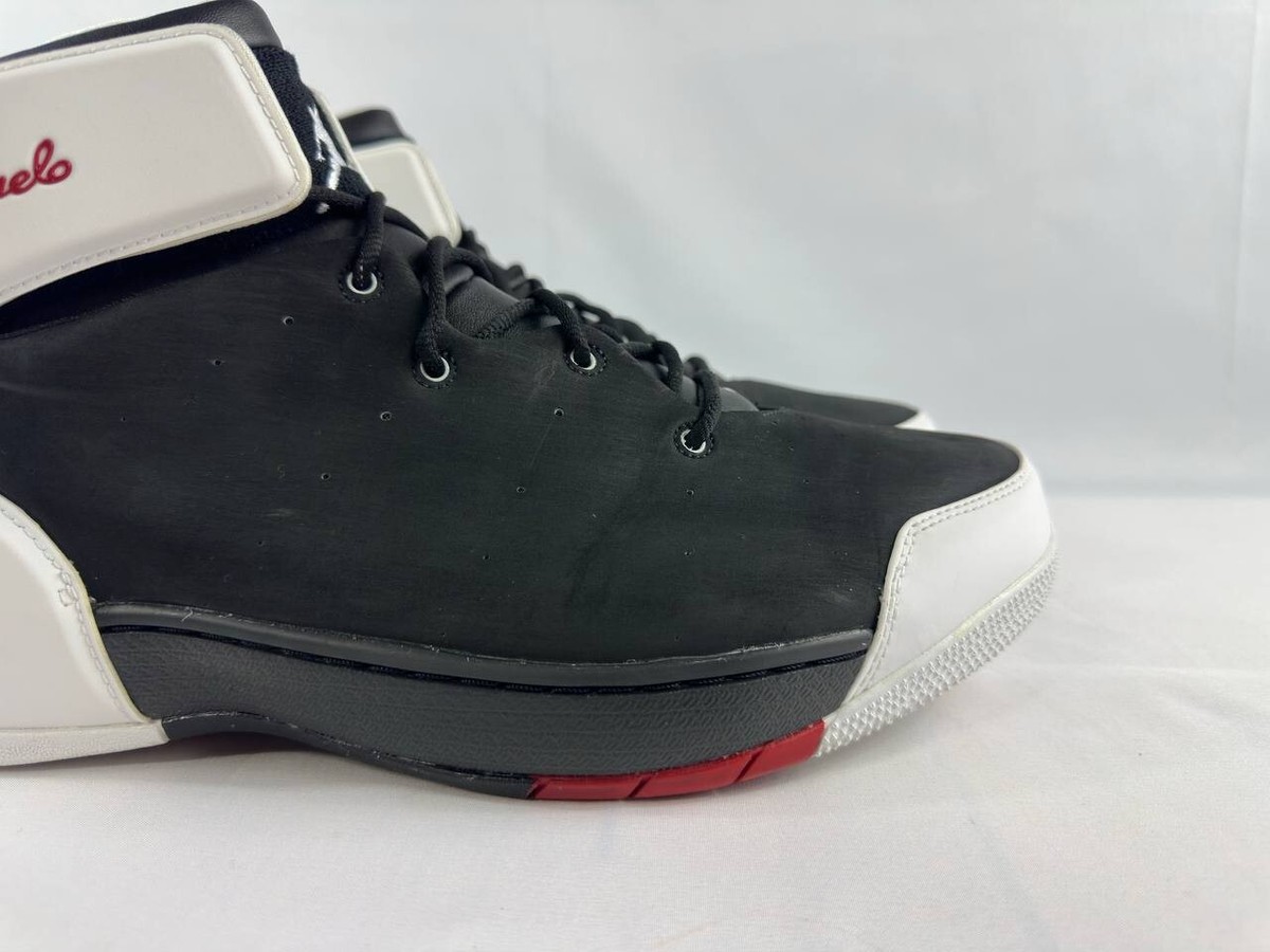 Jordan Melo 1.5 Black White Gym Red Basketball Shoes 631310-001 Mens 11 Jordan Melo 1.5 - Air Jordan - 631310 001 - black/gym red  main image 3