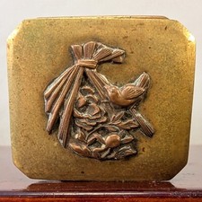 铜古董日本原创古董盒子| eBay