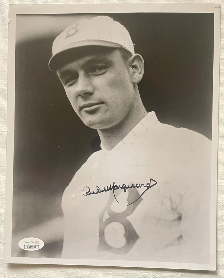 Rube Marquard Signed Autographed Vintage Glossy 8x10 Photo Brooklyn Dodgers: JSA - Image 2 of 3