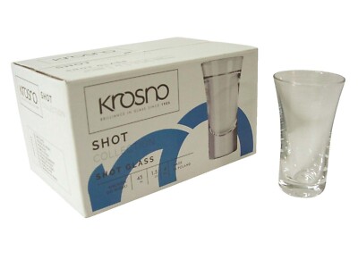 (36434) Lot 6 Gläser Shortino Likörglas Medium Shot Deva 45 ml Krosno