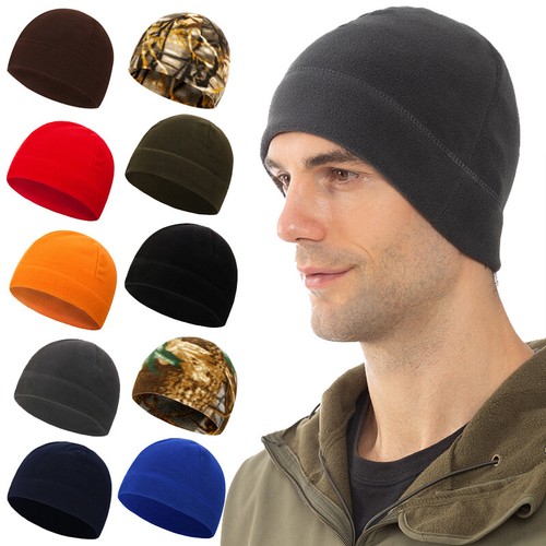 Men Women Hat Winter Fleece Cap Beanie 