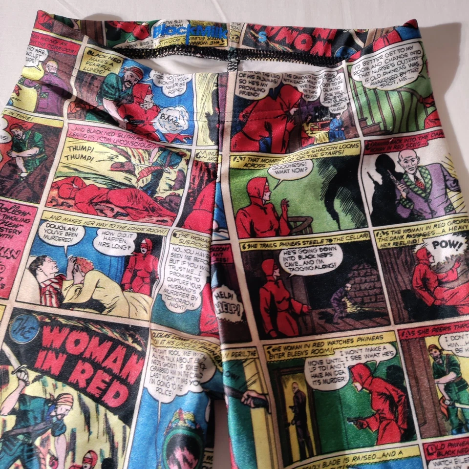 Black Milk Leggings Size Small Comics Comic Book Themed (21.5"x28") Multicolor - Image 3 of 4