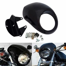 Unpainted Front Headlight Fairing For Harley Sportster Dyna FX XL 1973-2020