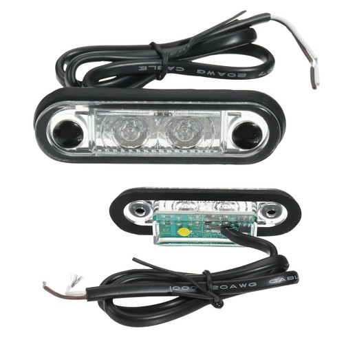 HELLA STYLE LED FLUSH FIT KELSA BAR MARKER LAMP LIGHT 12v 24v QUICK FIT - Picture 26 of 30