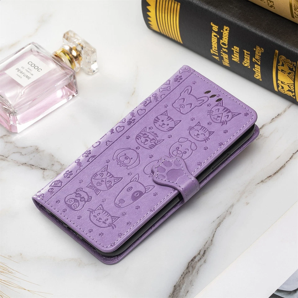 Funda tipo billetera de cuero con patrón de soporte para Motorola MOTO G Stylus 5G 2023/2021/2022 Foto 4 de 4