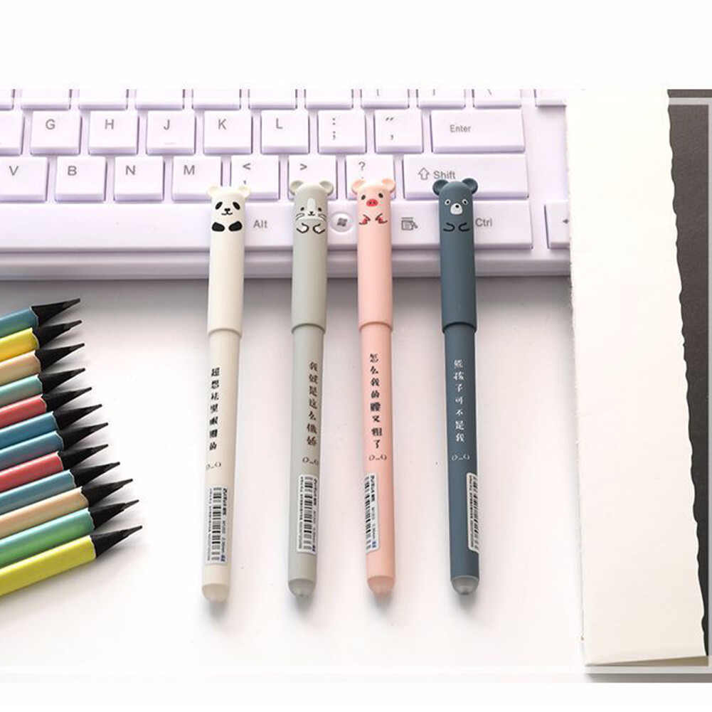 20refills For Student Gift Cute Erasable Pen Animal Shape Long Lasting
