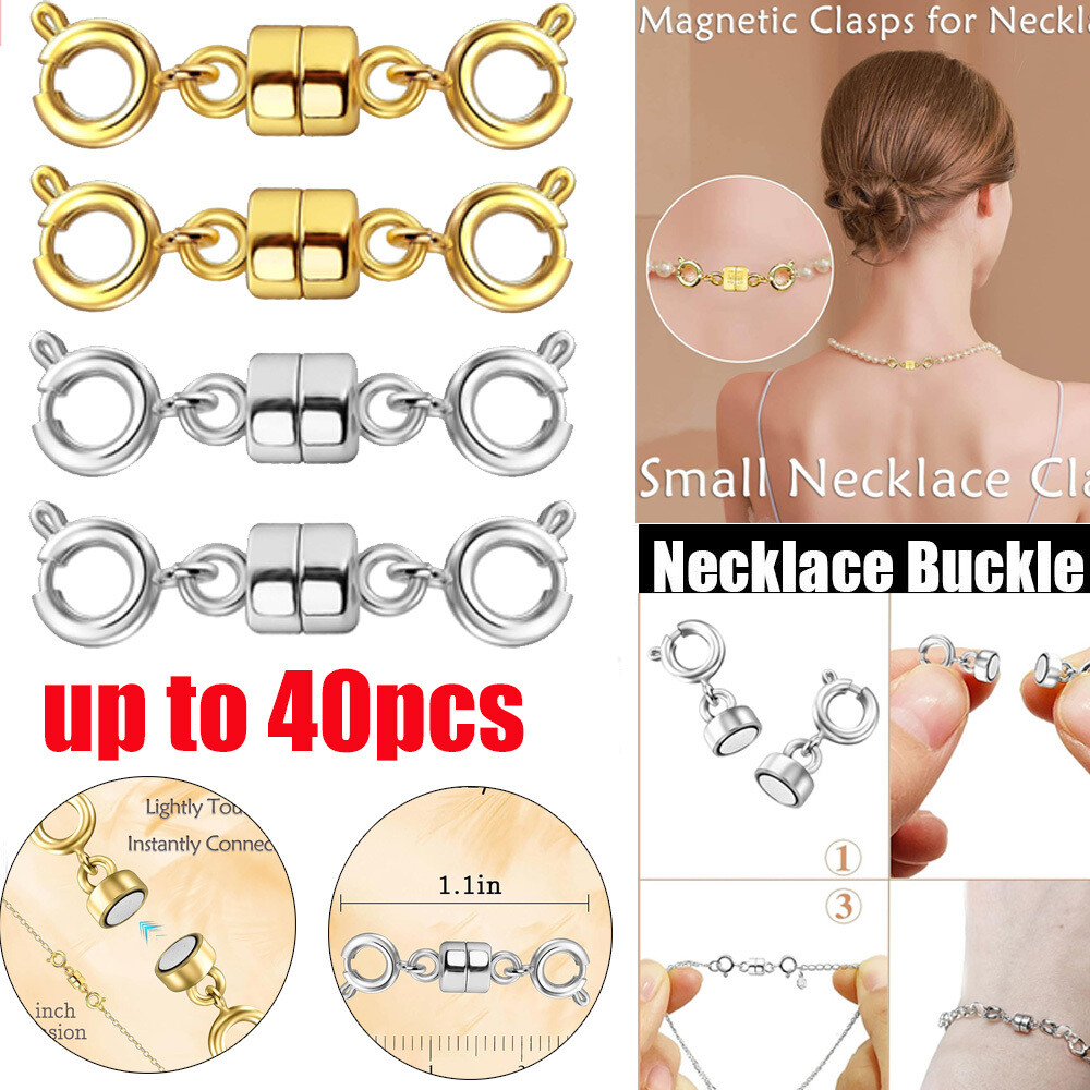40X Magnetic Lobster Clasp Hook Connector Buckle Necklace Bracelet Jewelry  DIY
