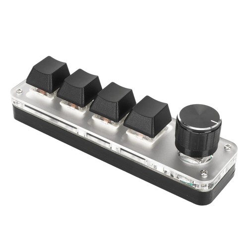 Mini Tastatur 4 Tasten 1 Knopf USB Oder BT Blue Switch Programmierbare Tasta BHC - Bild 13 von 22