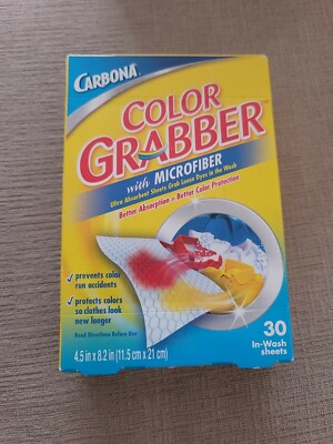 Carbona Color Grabber with Microfiber - 30 In-Wash Sheets Total