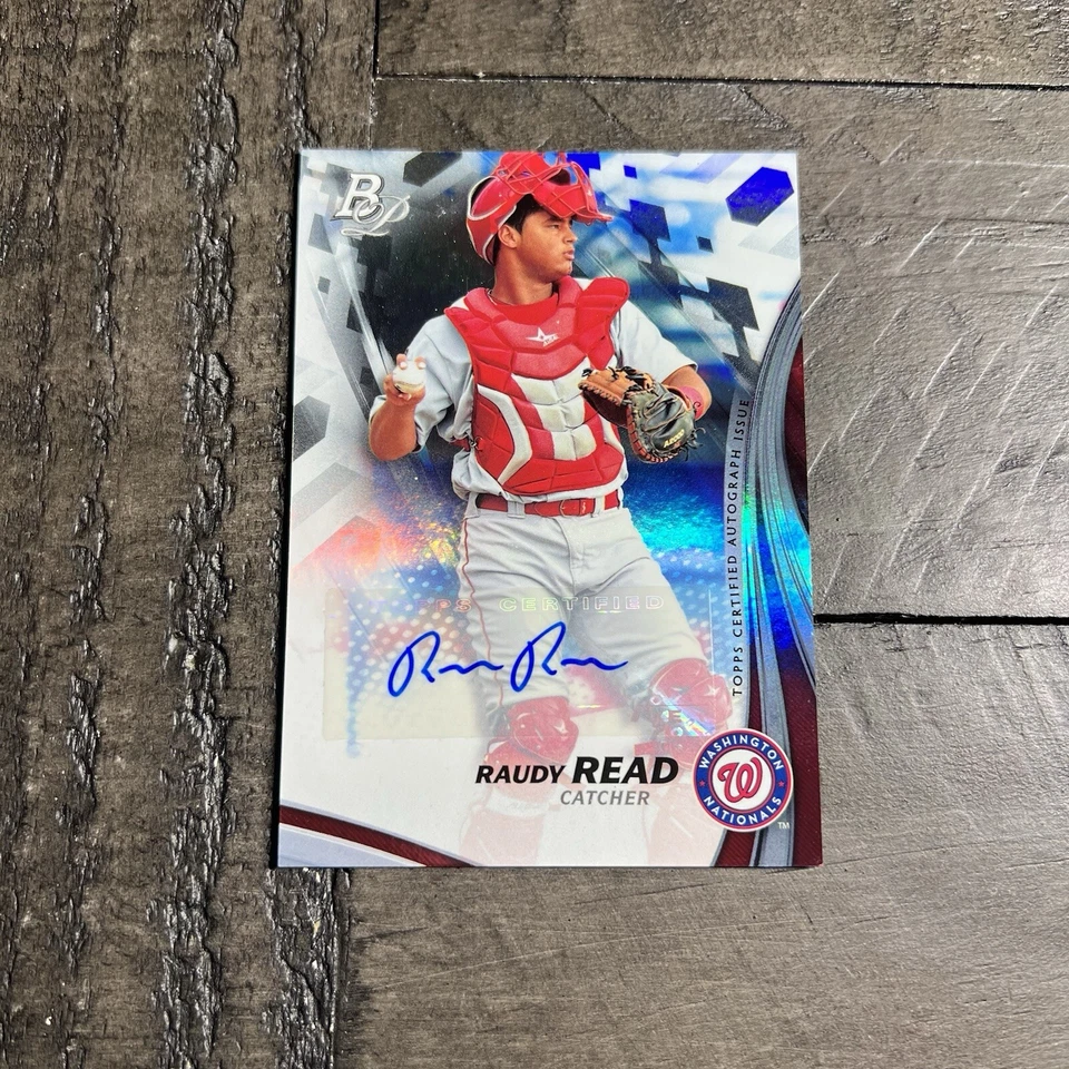 Raudy Read 2017 Bowman Platinum Auto Top Prospects Autographs #TPA-RR AU RC - Image 2 of 4