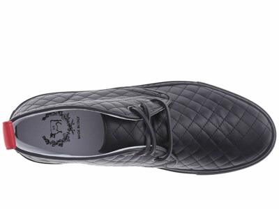 NWT $275 DEL TORO BLACK LEATHER QUILTED HIGH TOP CHUKKA  display picture 2