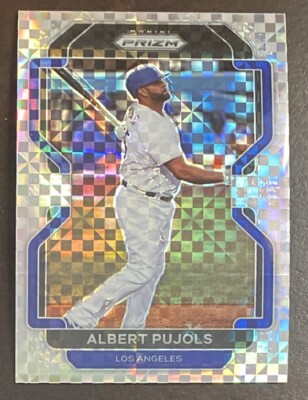 2022 Panini Prizm Albert Pujols Power Plaid SP #137 L.A. DODGERS #74/75