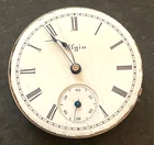 Antique 1894 Elgin Grade 110  Pocket Watch Movement Parts/Repair 0s 11j