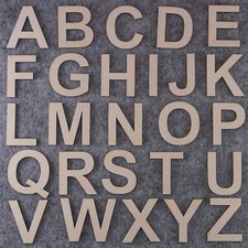 Arial Font Alphabet Set 3mm Plywood Capital Letters A-Z 26 Characters