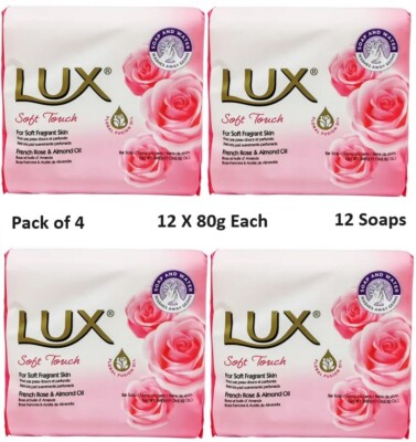 12 x Lux Stabseife Soft Touch 80g (4 x 3er Pack)