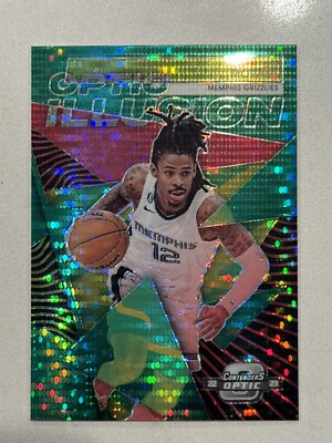 2022-23 Panini Contenders Optic Green Pulsar Prizm Ja Morant # ed 23/25