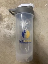 Blender Bottle 24 oz. Shaker Mixer Cup Clear Grey New