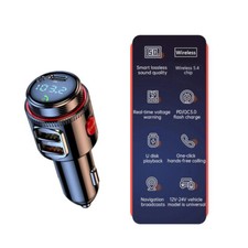 Car Bluetooth MP3 Player Wireless FM Transmitter Car Charger QC3.0 Fast Charging