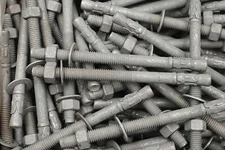 (Qty 25) 1/2-13 x 5-1/2" Concrete Wedge Anchor Bolts Hot Dipped Galvanized 