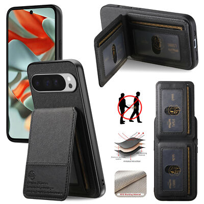 Slim RFID Wallet Phone Case with Card Holder For Google Pixel 9 Pro XL/9 Pro/9A