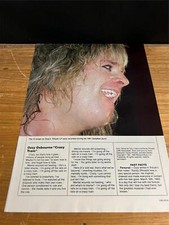 1987 MAGAZINE PRINT PHOTO CLIPPING/SONG LYRICS OF OZZY OSBOURNE "CRAZY TRAIN"