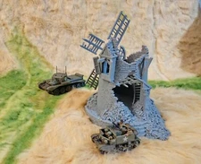 Grimdale Destroyed Windmill 28mm Ruined Village Terrain D&D Warhammer Mordheim