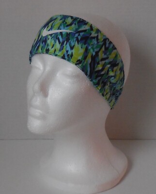 Nike Adjustable Fury Headband Printed Women Fresh Mint/Volt