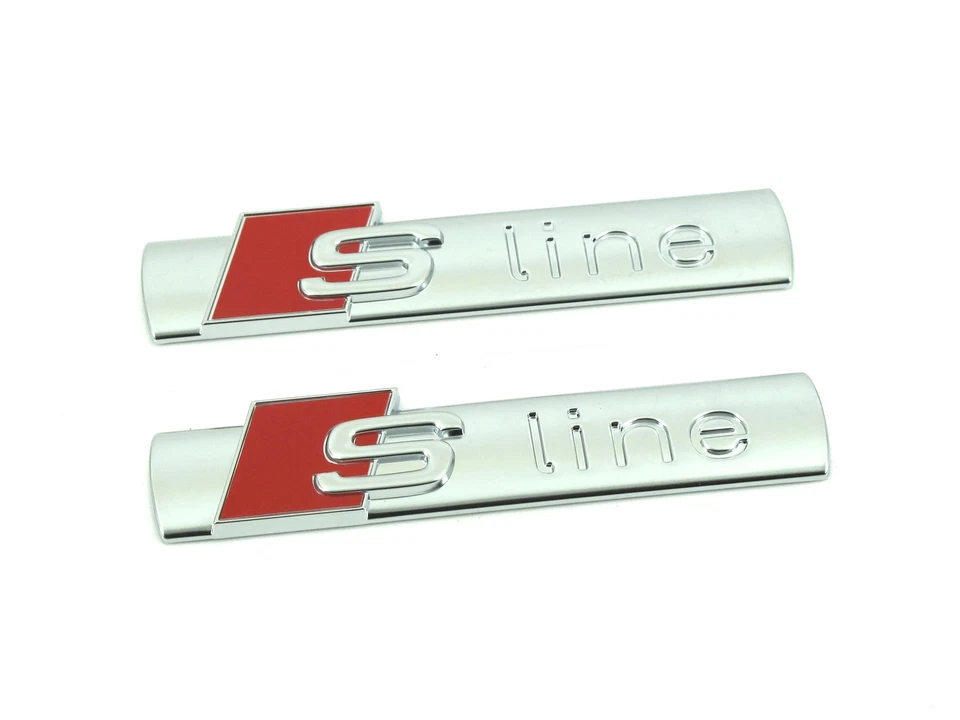 GENUINE Front fender S-line emblem logo badge AUDI 8N0853601A