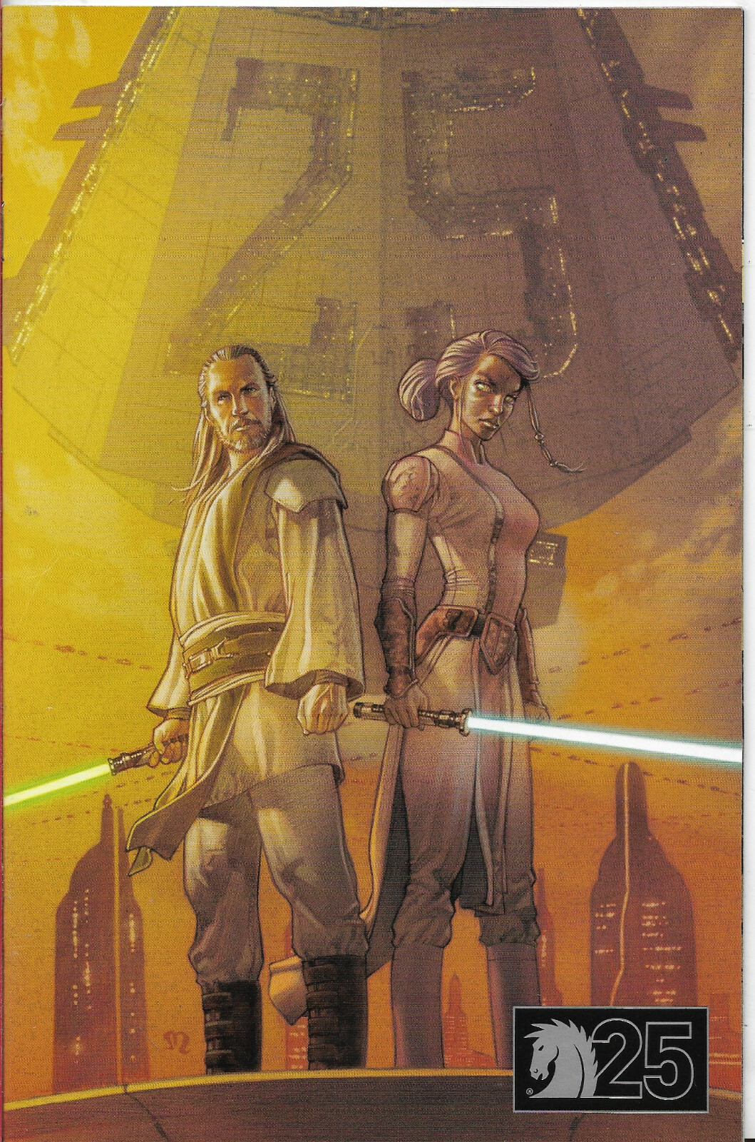 STAR WARS JEDI - DARK SIDE #1 DARK HORSE 25TH Anniversary Cover - BACK ISSUE