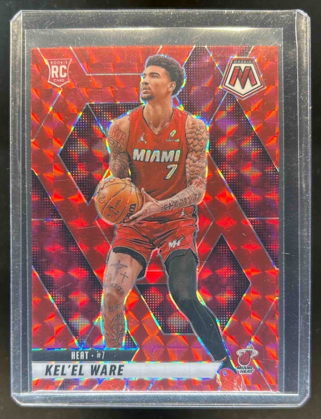 2024-25 Mosaic Kel'el Ware RC Red Mosaic Rookie #232 Heat