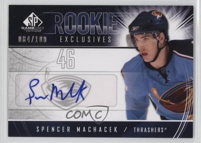 2009 SP Game Used Edition Rookie Exclusives 84/100 Spencer Machacek Auto RC 0a7