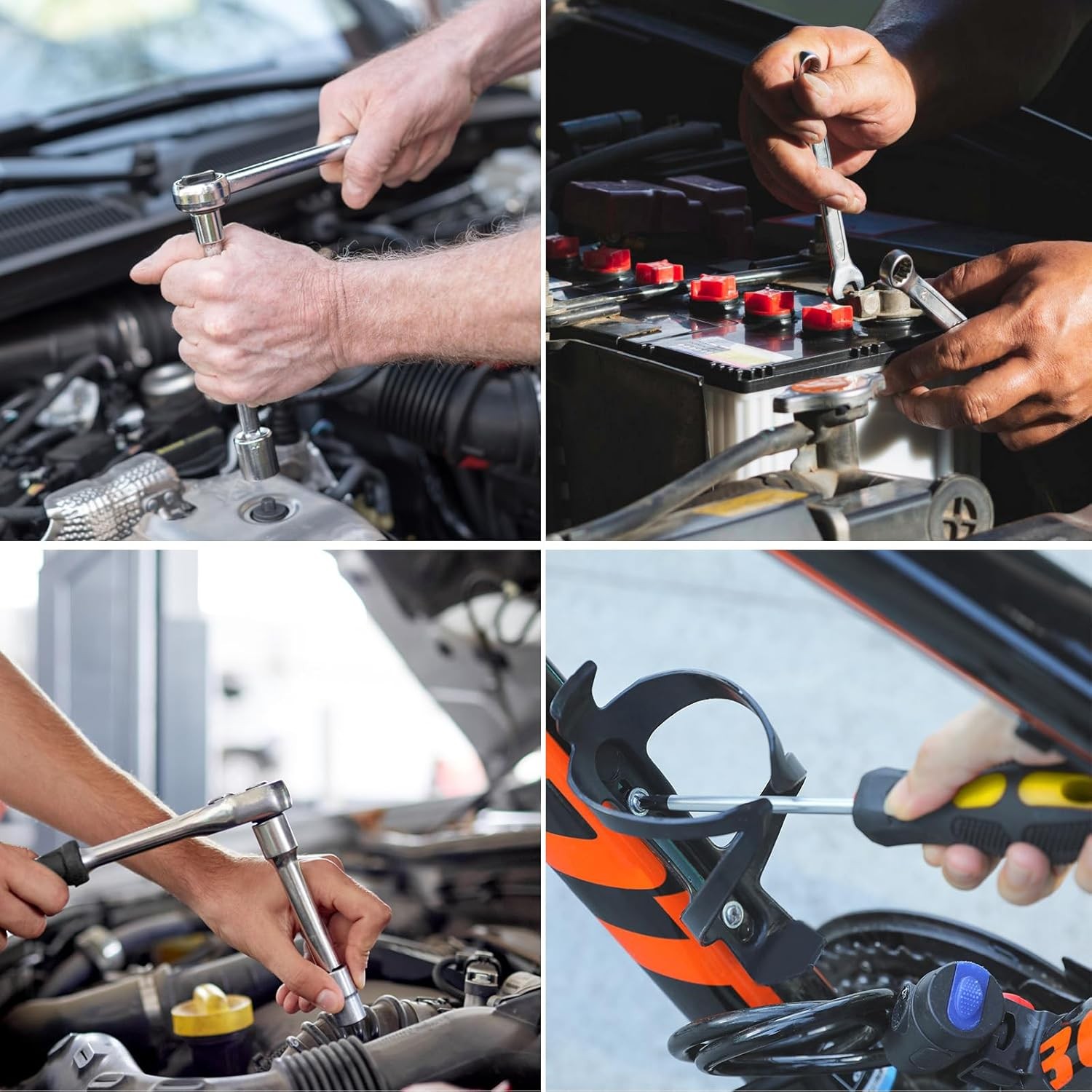 95pcs Mechanics Tool Set Portable Toolbox with Adjustable Wrench for Garage alternate view 4
