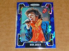 2025 Panini Prizm THE ROLLING STONES BLUE ICE MICK JAGGER 02/75 #52