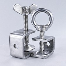 304 Stainless Steel Hand Twisted Ctype Clamp with Secure Installation Fixture