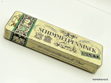 Blechdose -SCHIMMELPENNINCK- Zigarren aus den 1950er Jahren L/B/H=15/5,5/2cm