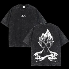 Anime Dragon Ball Graphic Printed Oversized T-Shirt In Washed Cotton Men Women