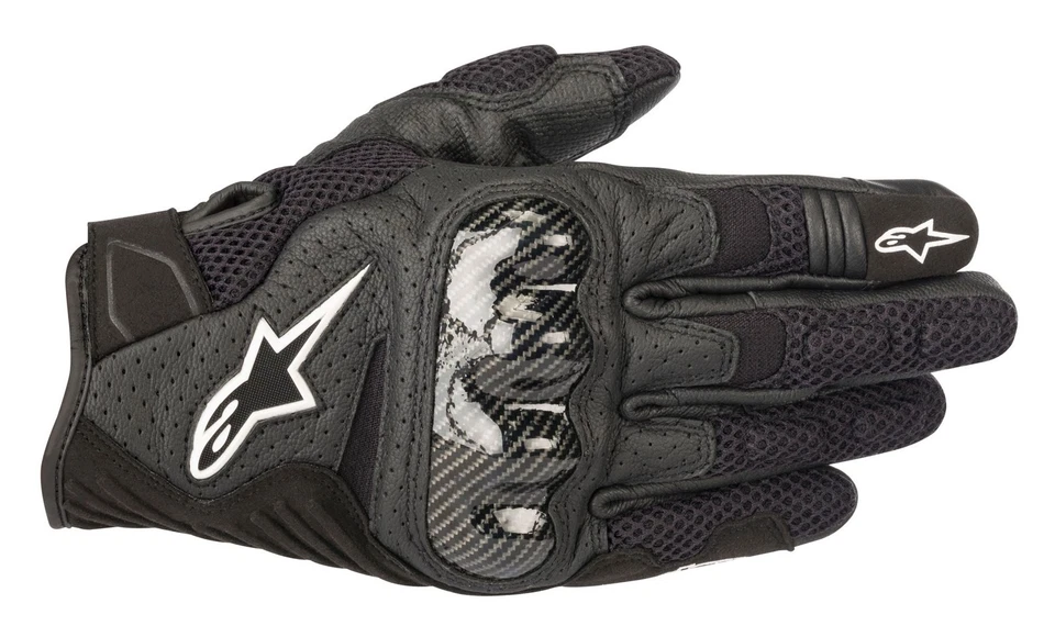 Motorrad Handschuh Alpinestars SMX-1 Air V2 Farbe: Schwarz Gr: M - Bild 1 von 1
