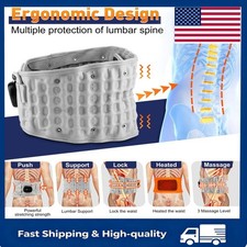 3in1 Inflatable Massage Waist Belt Electric Infrared Heated for Back Pain Relief