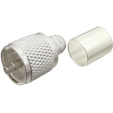 UHF Male PL-259 Crimp Connector For RG-8, LMR-400, And Other 0.405" OD Coax