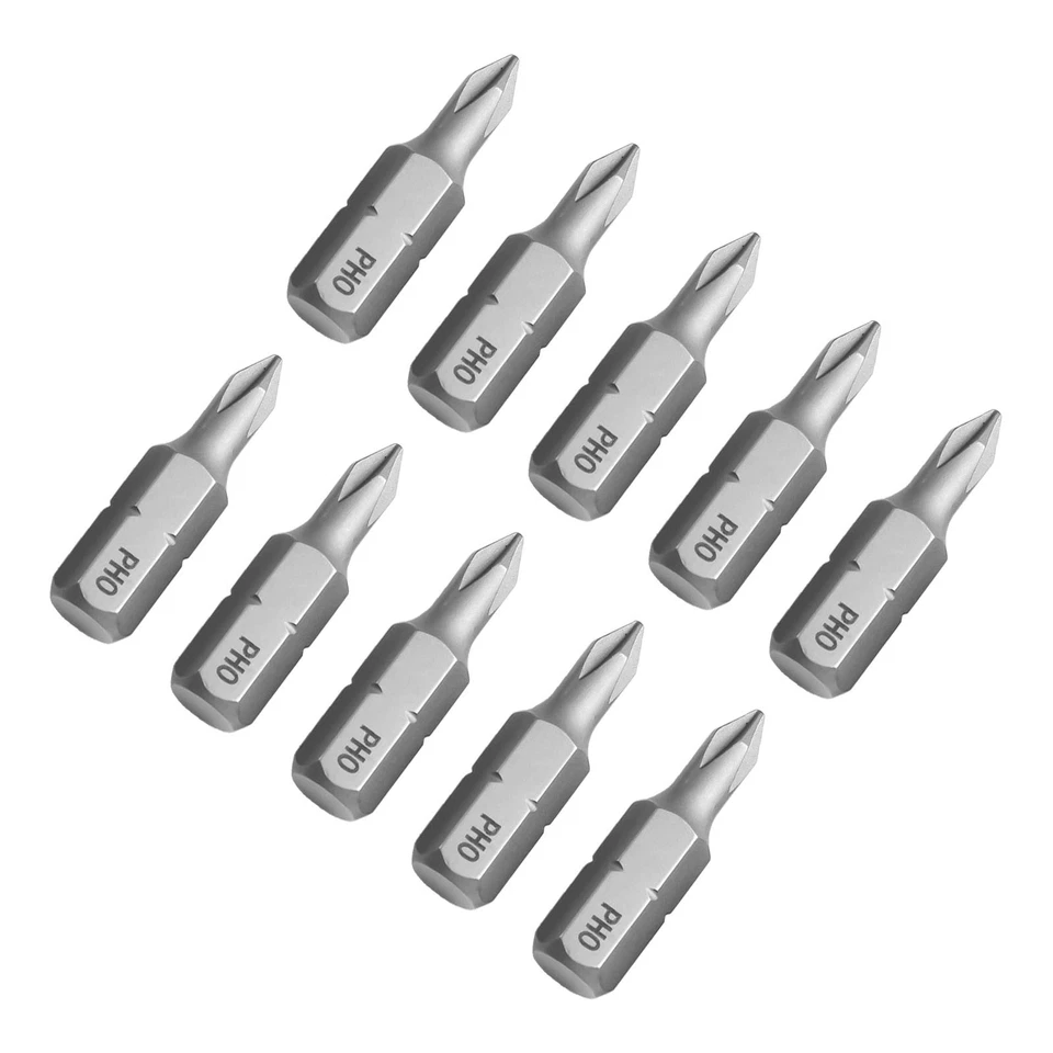 10Pcs PH1 PH2 PH3 Alloy Steel Screwdriver Bit Set 25mm Drill Hex Magnetic Tools# - Image 4 of 4