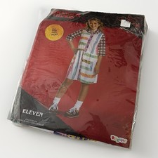 NEW Stranger Things Eleven Kids Costume Medium 8 Netflix Halloween Disguise