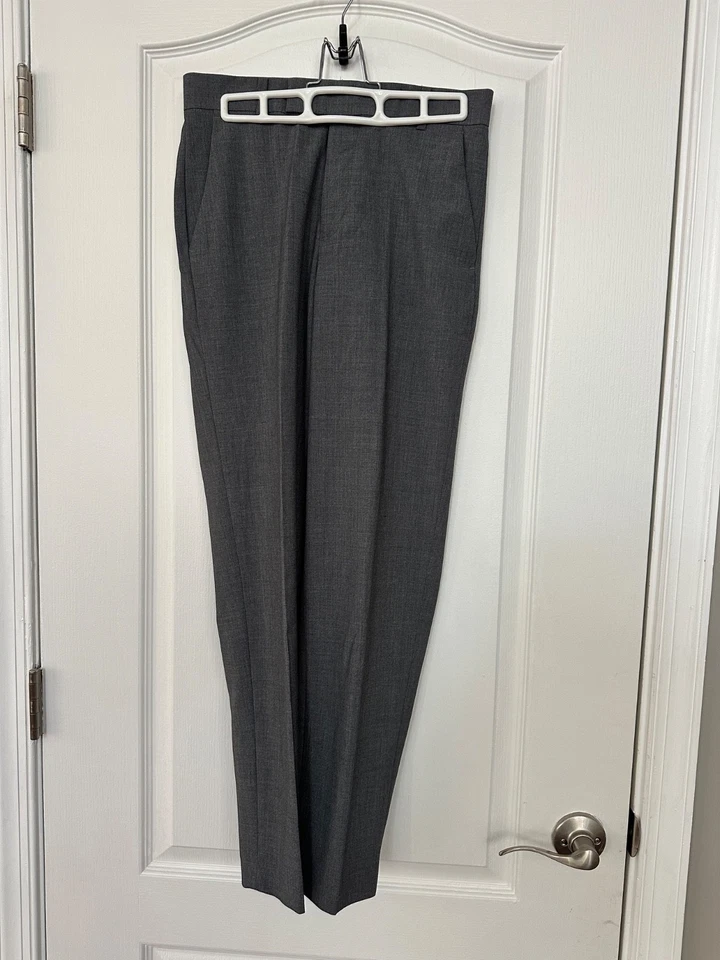 EUC Boys Size 14 Gray Calvin Klein Dress Pants 28x27 Straight Leg - Image 2 of 4