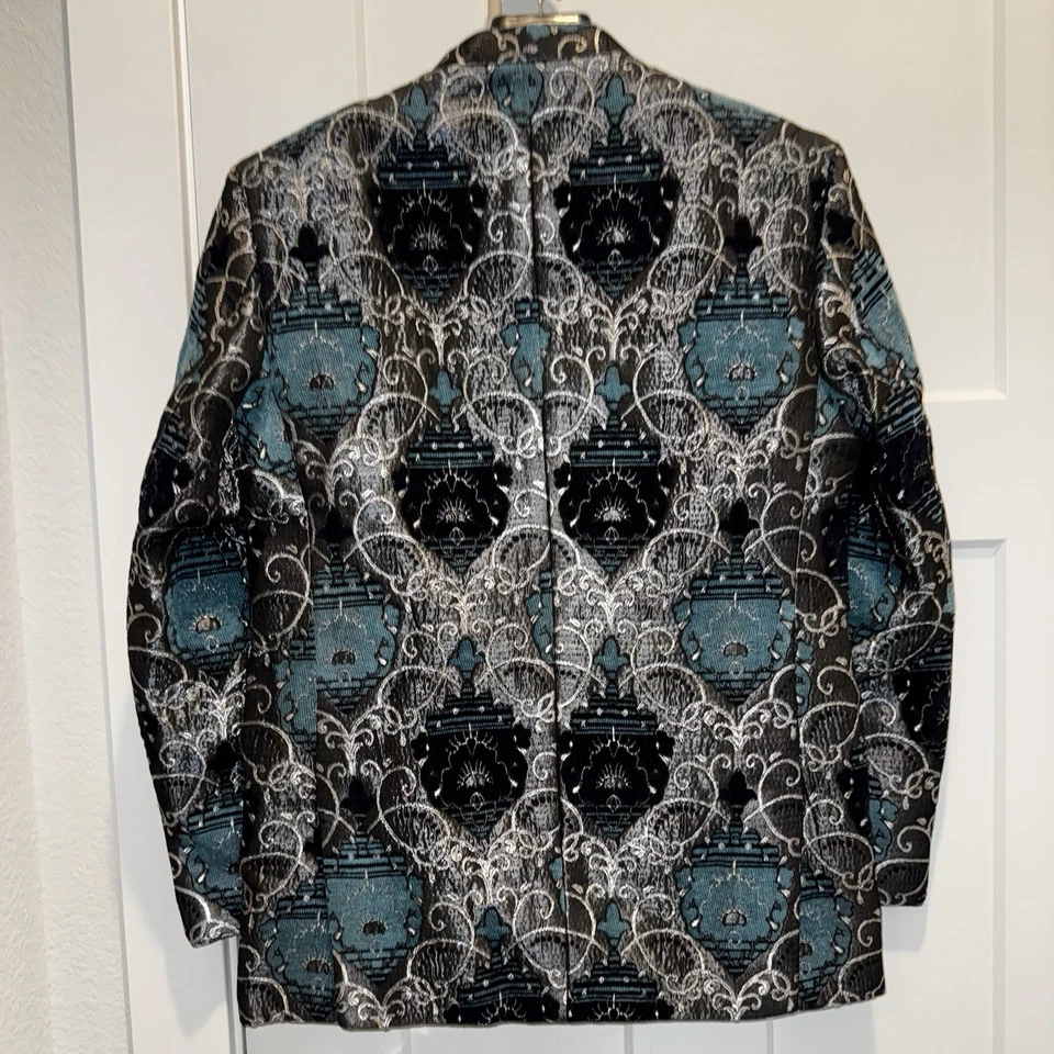 Chaqueta Blazer Para Hombre Calce A Medida Estampado Africano M Cachemira Elegante Fiesta Abrigo Deportivo Foto 2 de 4