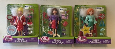 #4188 NRFB Polly Pocket Set of 3 Happy Polly Days Polly, Lila  & Lea