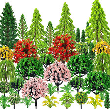 38PCS Mini Model Miniature Trees