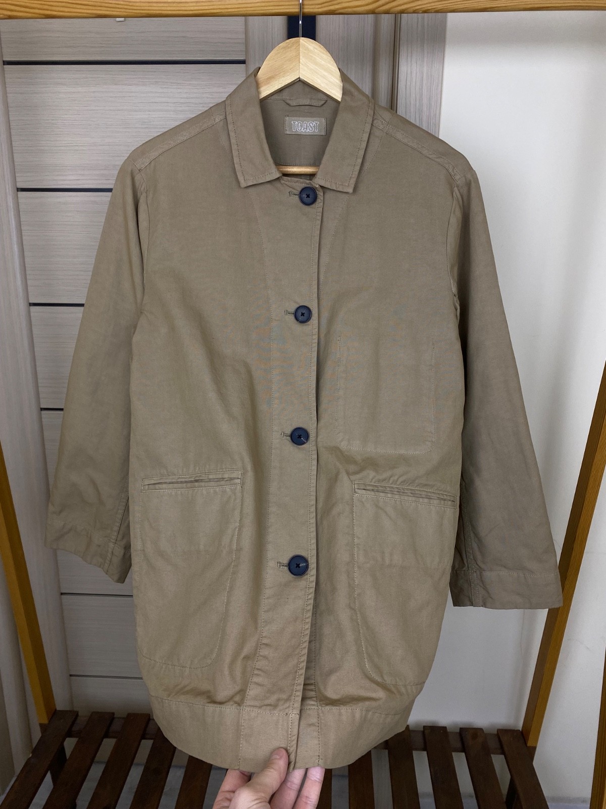 TOAST Cotton linen Canvas Workwear Jacket size 8