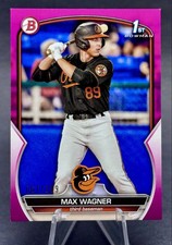 2023 Bowman - Max Wagner 1st Bowman #BP-8 Fuchsia Parallel 67/299