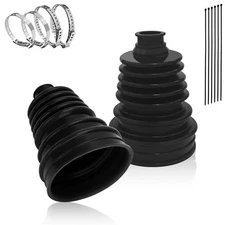 Universal 2PCS CV Boot Repair Kit for 19mm-24mm Shafts, Silicone CV Joint Boo...