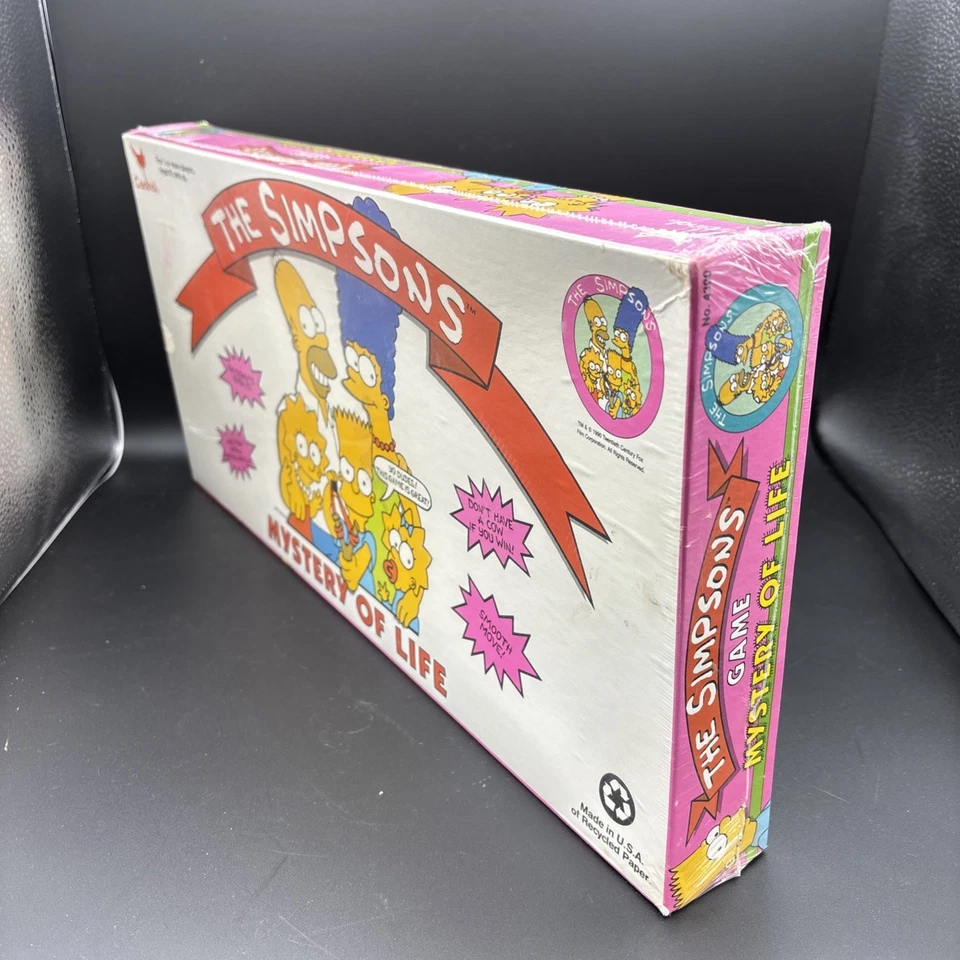 Vintage 1990 The Simpsons Board Game by Cardinal Mystery Of Life Sealed NEW - Image 3 of 4